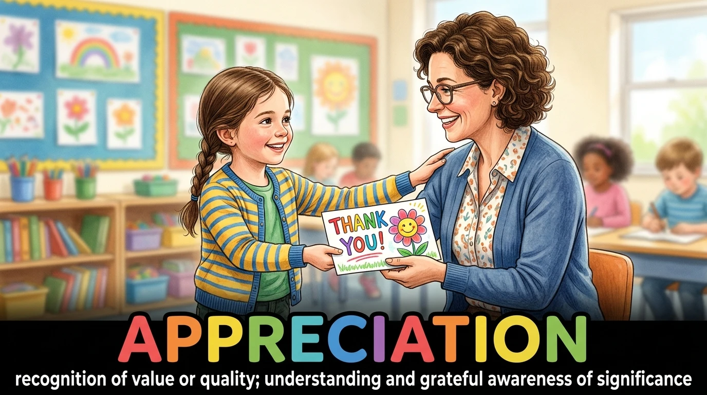 English Illustration for appreciation